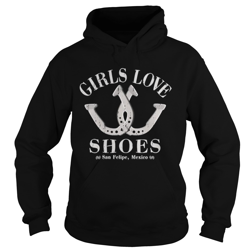 Girls Love Shoes Game Of Horseshoe Pitching Hoodie