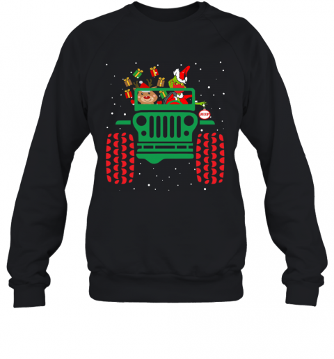 Grinch Wearing Face Mask Ugly Christmas Gift T-Shirt Unisex Sweatshirt