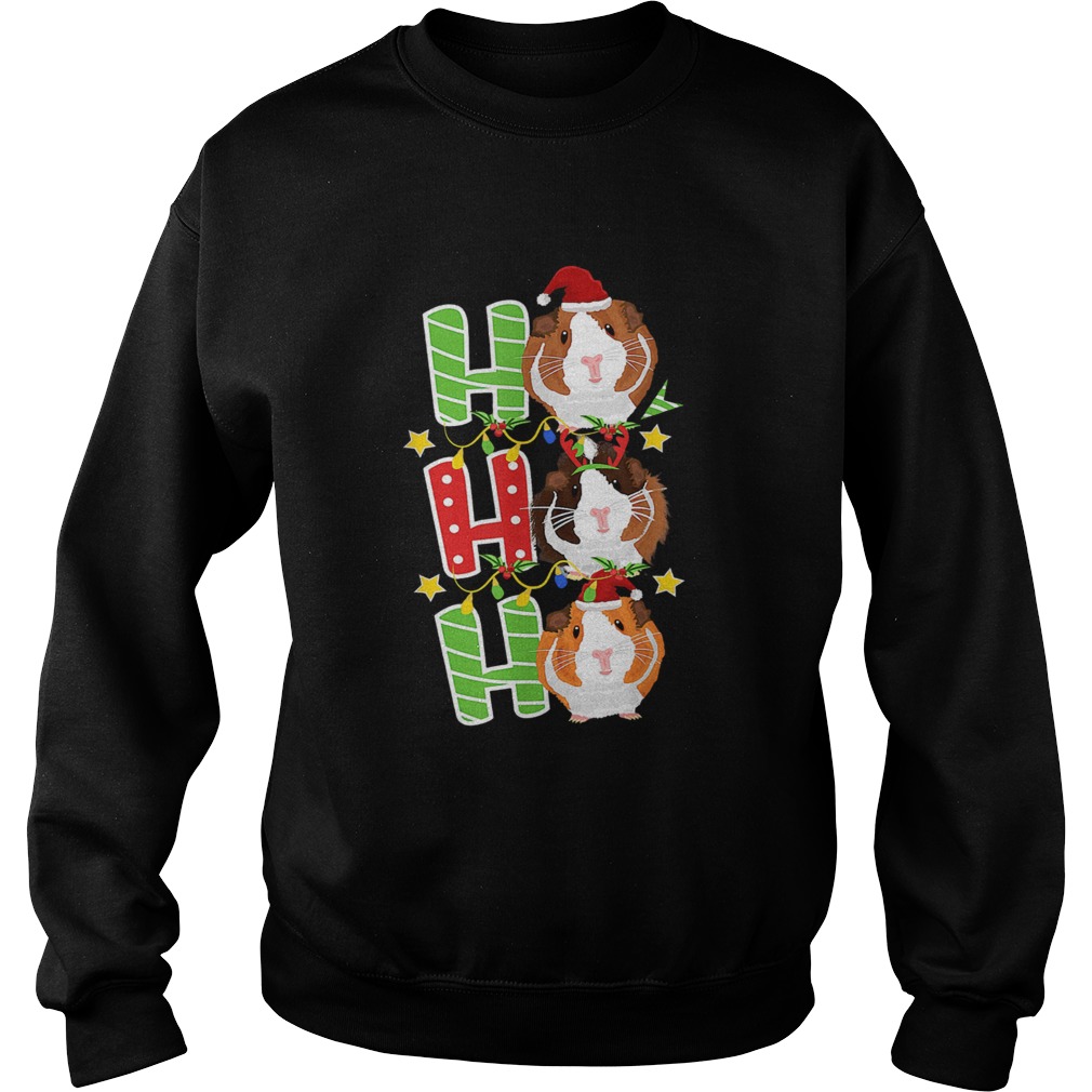 Happy Ho Ho Ho Christmas Xmas Guinea Pig Sweatshirt
