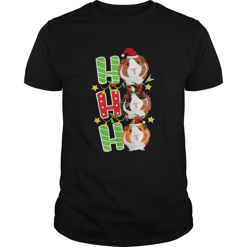 Happy Ho Ho Ho Christmas Xmas Guinea Pig shirt