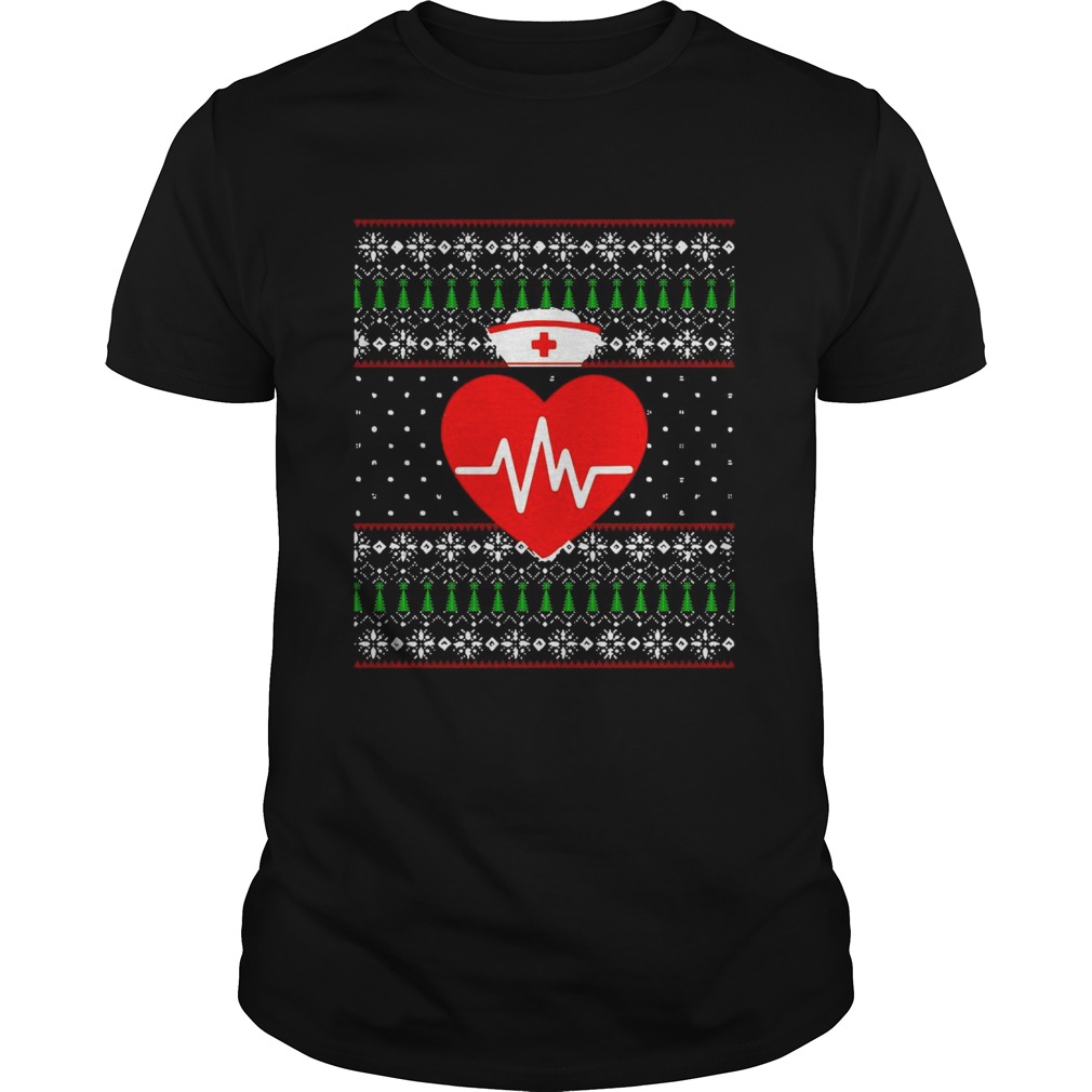 Happy Nurse Ugly Sweater Merry Christmas Nursing Holiday shirt
