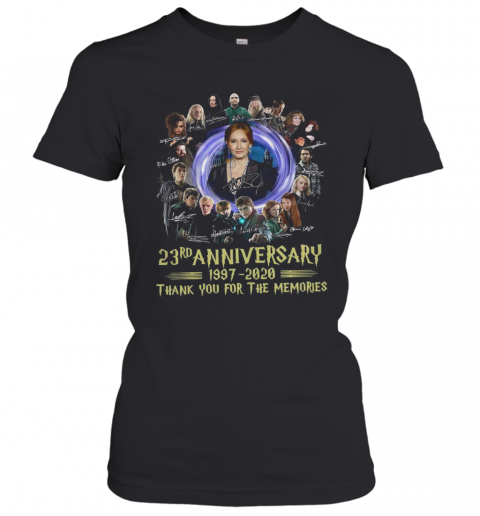 Harrypotter 23Rd Anniversary 1997 2020 Thank You For The Memories Signatures T-Shirt Classic Women's T-shirt