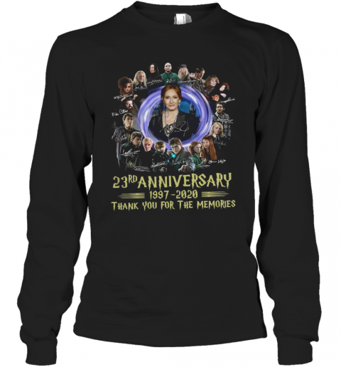 Harrypotter 23Rd Anniversary 1997 2020 Thank You For The Memories Signatures T-Shirt Long Sleeved T-shirt 