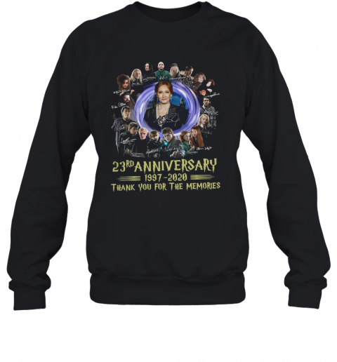 Harrypotter 23Rd Anniversary 1997 2020 Thank You For The Memories Signatures T-Shirt Unisex Sweatshirt