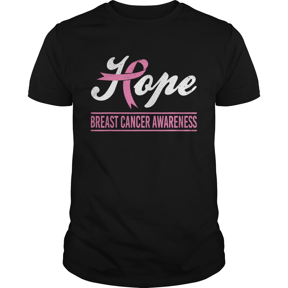 Hope Breast Cancer Awareness Survivor Pink Ribbon Support shirt