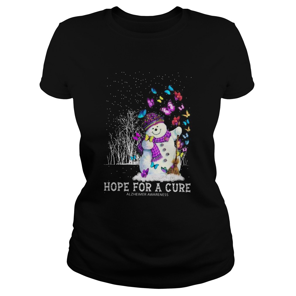 Hope For A Cure Alzheimer Awareness Classic Ladies