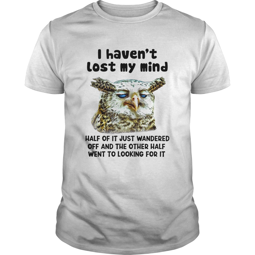 I Havent Lost My Mind Half Of It Just Wandered Off And The Other Half Went To Looking For It shirt