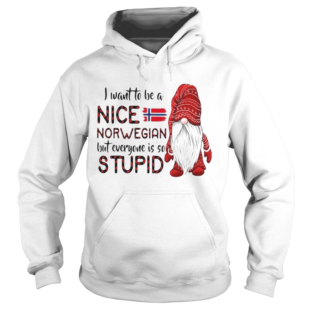 I Want To Be A Nice Norwegian But Everyone Is So Stupid Hoodie