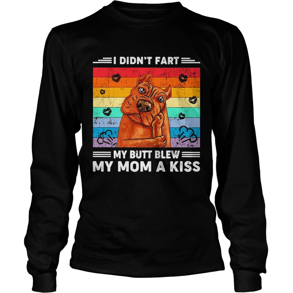 I didnt fart my butt blew my mom a kiss vintage Long Sleeve
