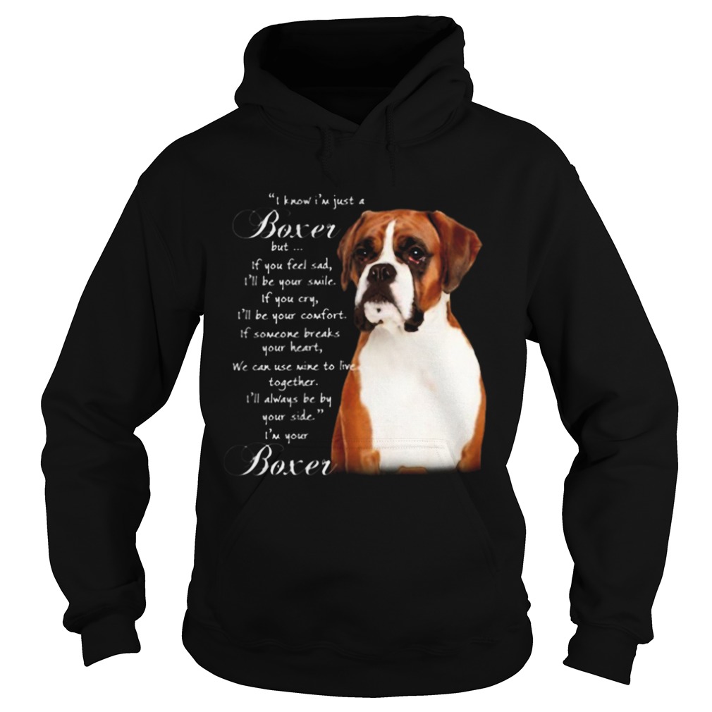 I know Im just a Boxer but If you feel sad Ill be your smile Im your Boxer Hoodie