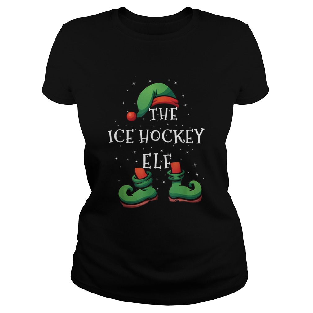 Ice Hockey Elf Family Matching Christmas Classic Ladies