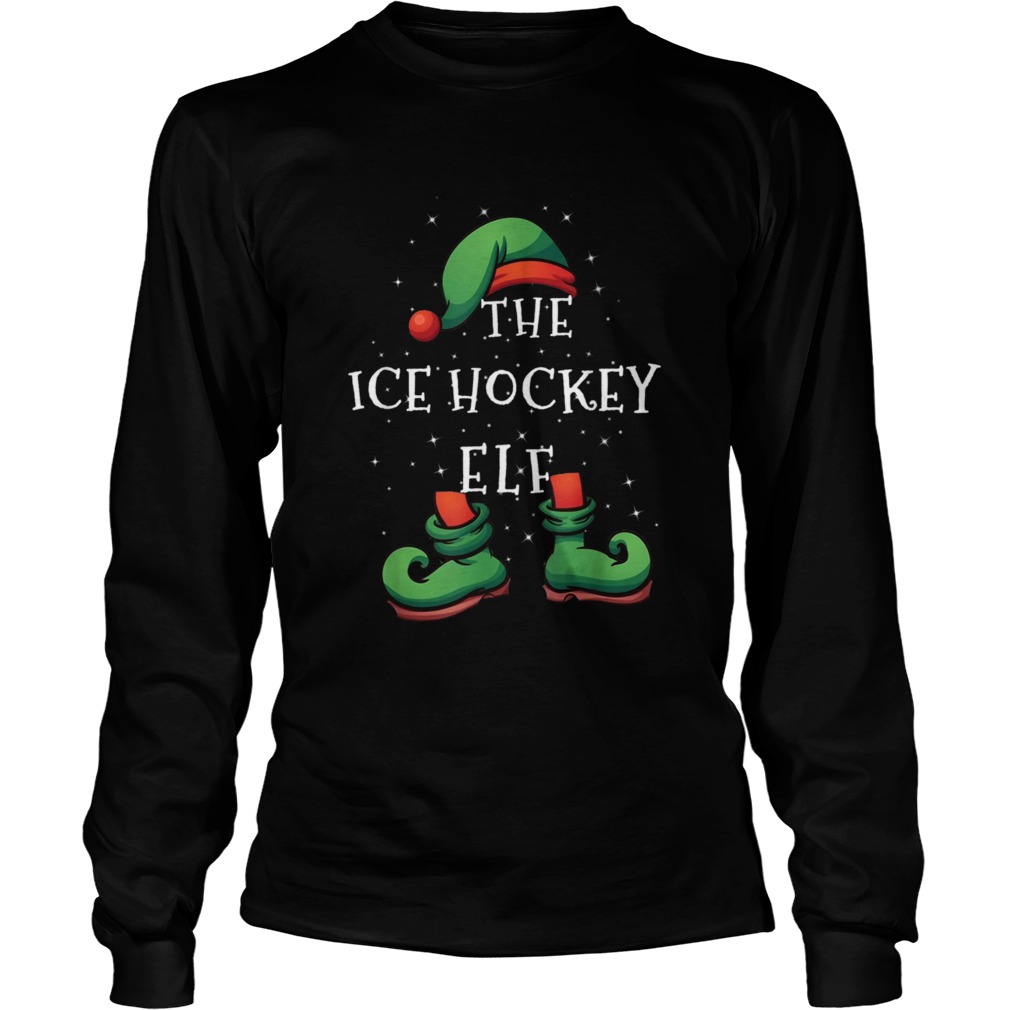 Ice Hockey Elf Family Matching Christmas Long Sleeve