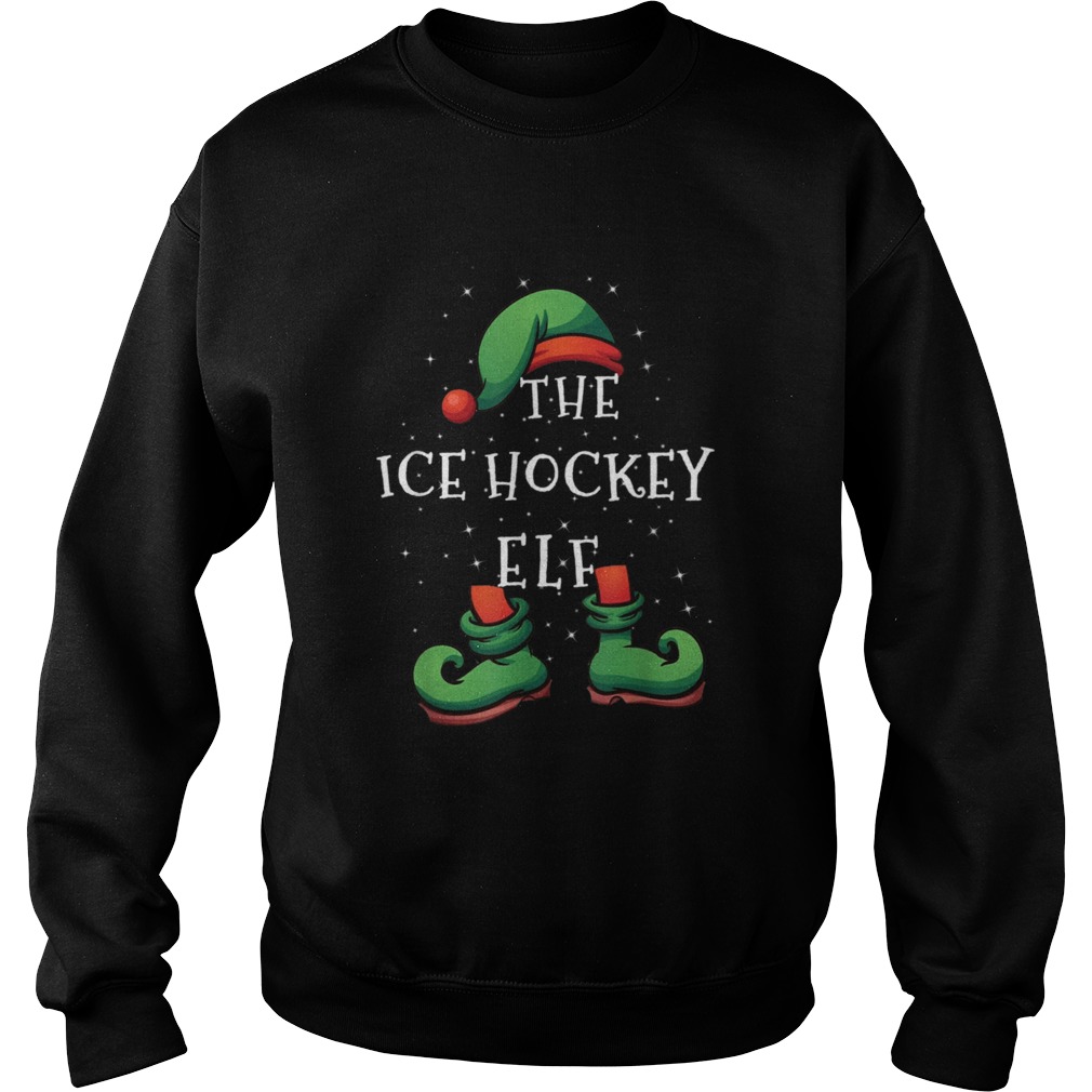 Ice Hockey Elf Family Matching Christmas Sweatshirt
