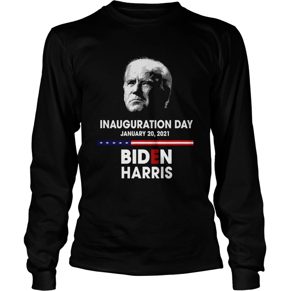 Inauguration Day January 20 2021 Biden Harris American Flag Long Sleeve