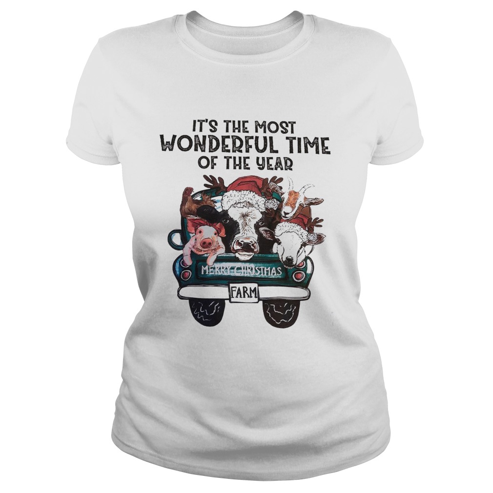 Its The Most Wonderful Time Of The Year Shirt Merry Christmas Classic Ladies