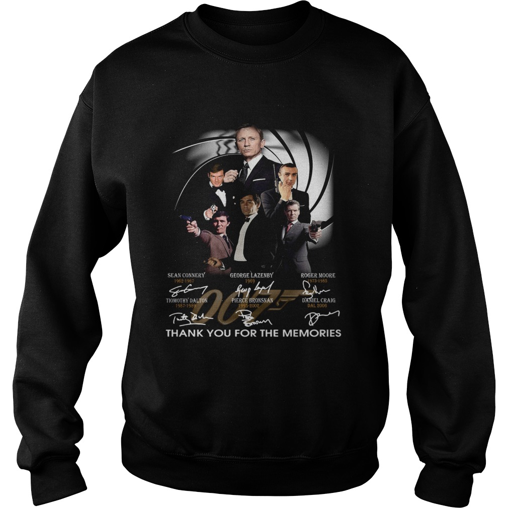 James Bond 007 Fans Thank You For The Memories Signature Sweatshirt