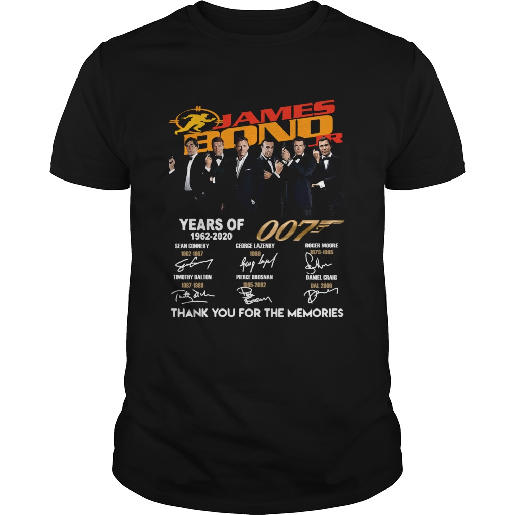 James Bond Years of 007 19622020 Signatures shirt