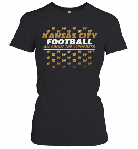 KC Alphabet Kansas City Football T-Shirt Classic Women's T-shirt