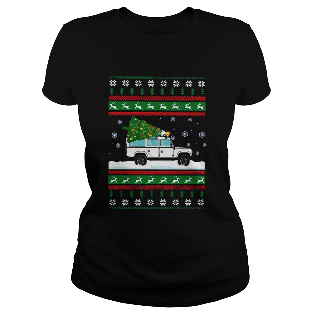 Land Rover Defender 90 Ugly Christmas Classic Ladies