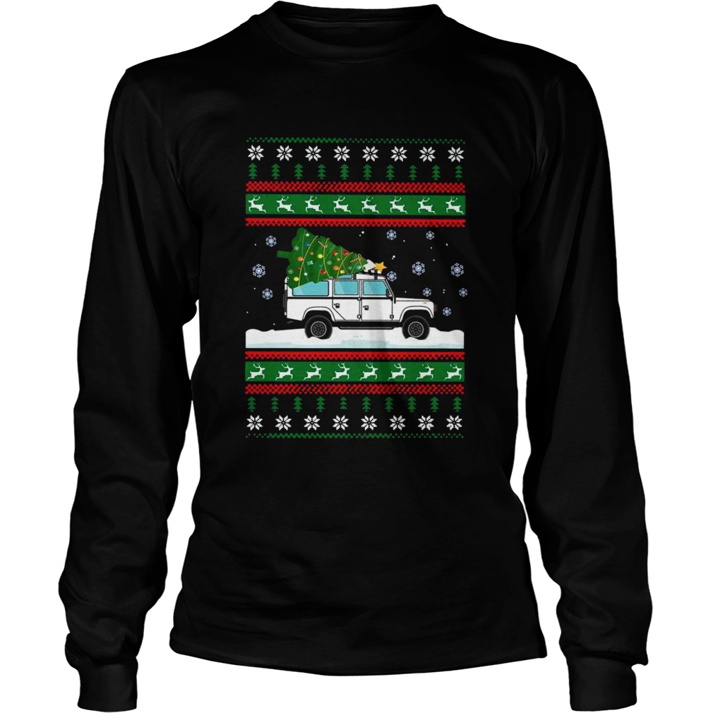 Land Rover Defender 90 Ugly Christmas Long Sleeve