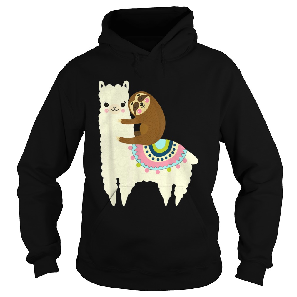 Llama And Sloth Best Friends Forever Hoodie
