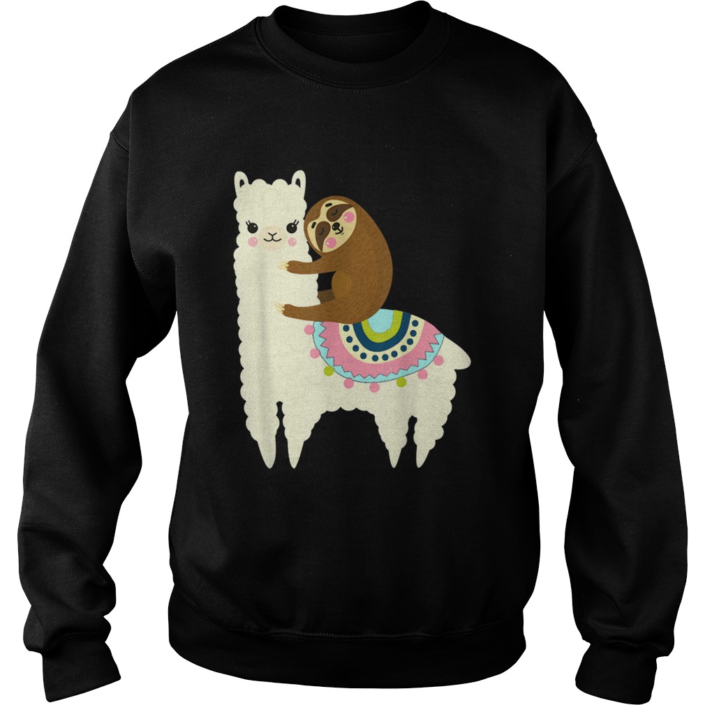 Llama And Sloth Best Friends Forever Sweatshirt