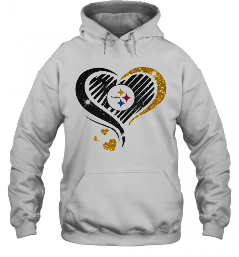 Logo Steelers Hearts T-Shirt Unisex Hoodie