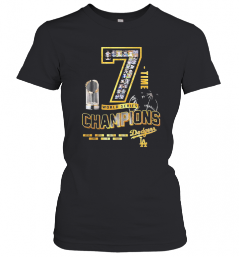 Los Angeles Dodgers 7 Time World Series Champions 1955 2020 T-Shirt Classic Women's T-shirt