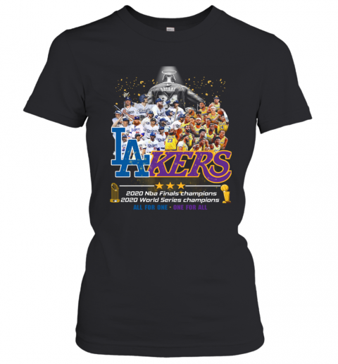 Los Angeles Lakers And Los Angeles Dodgers 2020 NBA Finals Champions T-Shirt Classic Women's T-shirt