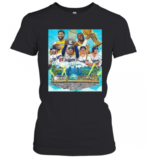 Los Angeles Lakers And Los Angeles Dodgers Champions 2020 Player T-Shirt Classic Women's T-shirt