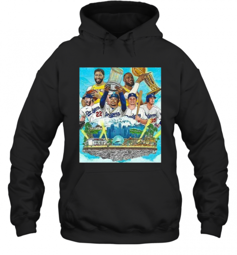 Los Angeles Lakers And Los Angeles Dodgers Champions 2020 Player T-Shirt Unisex Hoodie