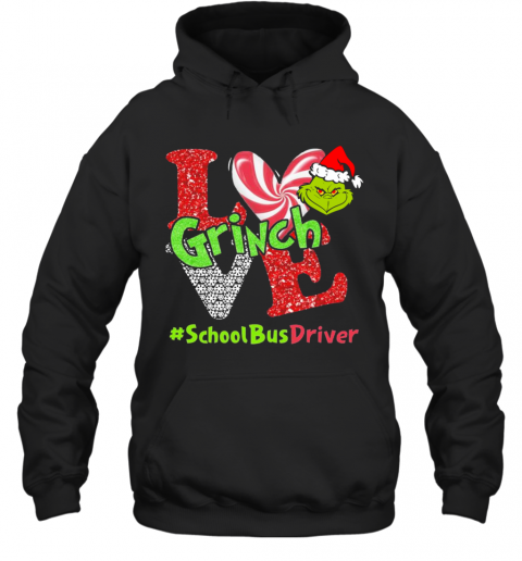 Love Grinch School Bus Driver Christmas T-Shirt Unisex Hoodie