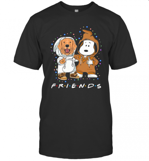 Lovely Golden Retriever And Snoopy Friends Light T-Shirt