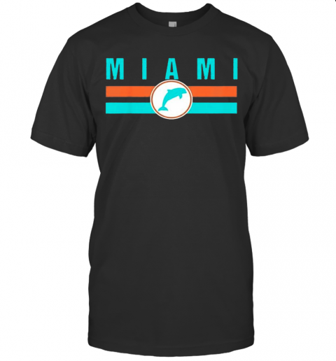 MIA Miami Local Standard MIA Retro Dolphin Miami FL T-Shirt