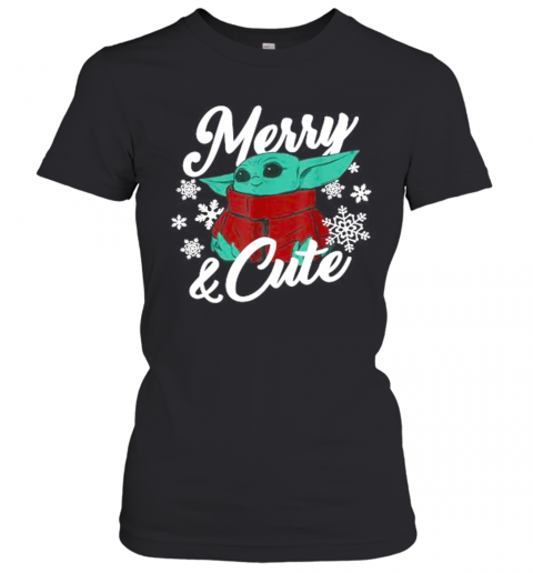Mandalorian The Child Merry And Cute Christmas T-Shirt Classic Women's T-shirt