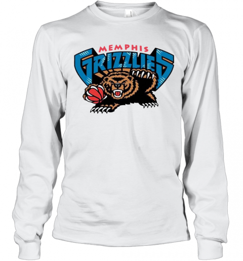Memphis Grizzlies T-Shirt Long Sleeved T-shirt 