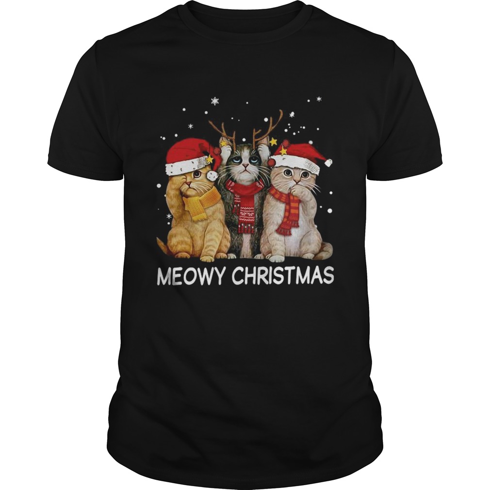 Meowy Christmas shirt
