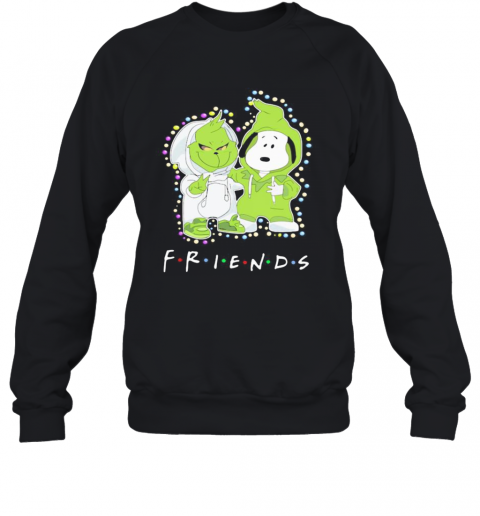 Merry Christmas Grinch And Snoopy Friends T-Shirt Unisex Sweatshirt