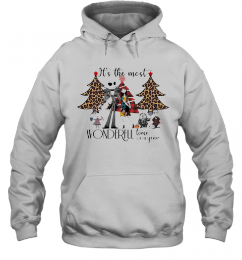 Merry Christmas Nightmare It'S The Most Wonderful Time Of The Year Leopard T-Shirt Unisex Hoodie