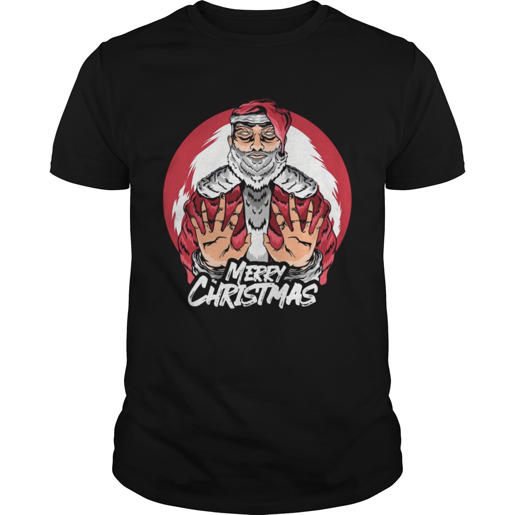 Merry Christmas Santa Claus With White Beard Christmas tshirt