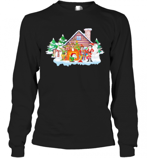 Merry Christmas The Peanuts And Snoopy T-Shirt Long Sleeved T-shirt 