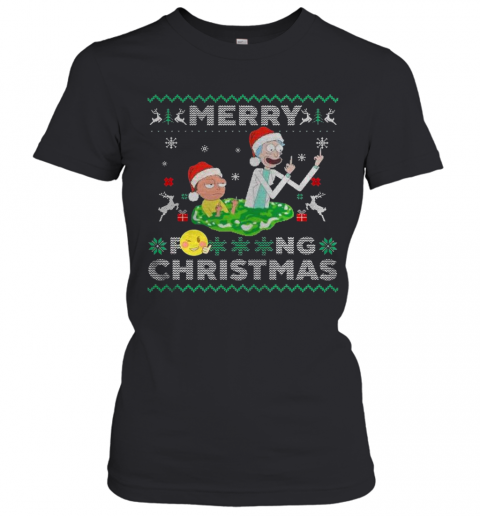 Merry Fucking Christmas Rick And Morty T-Shirt Classic Women's T-shirt