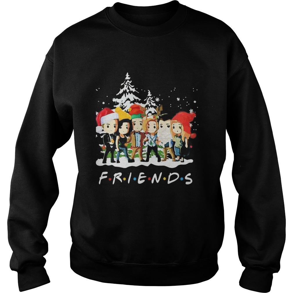 Merry christmas friends snow Sweatshirt