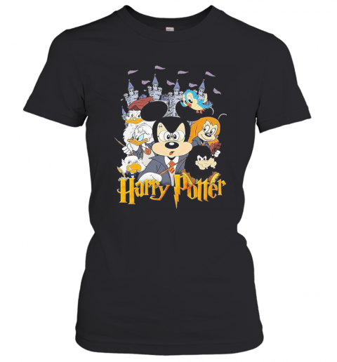 Mickey Mouse And Friends Harry Potter Halloween T-Shirt Classic Women's T-shirt