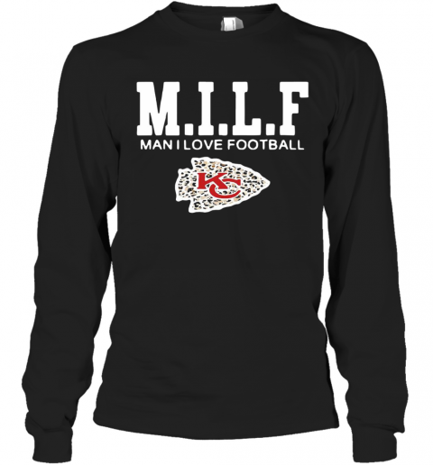Milf Man I Love Football T-Shirt Long Sleeved T-shirt 