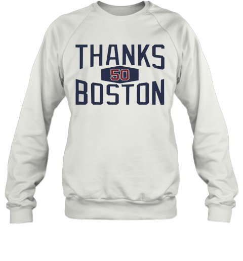 Mookie Betts Thanks 50 Boston T-Shirt Unisex Sweatshirt