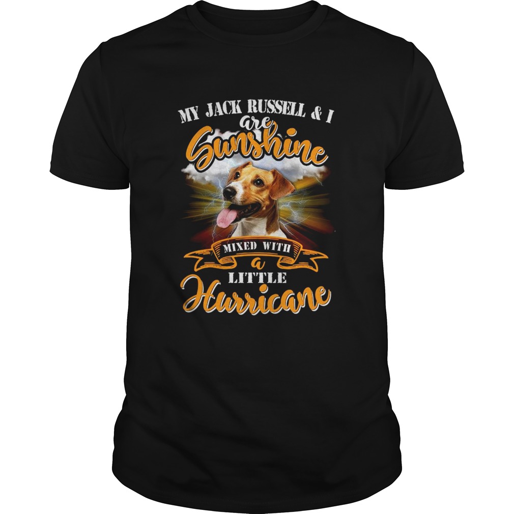 My Jack Russell I Are Sunshine Mixed With Little Hurricane shirt