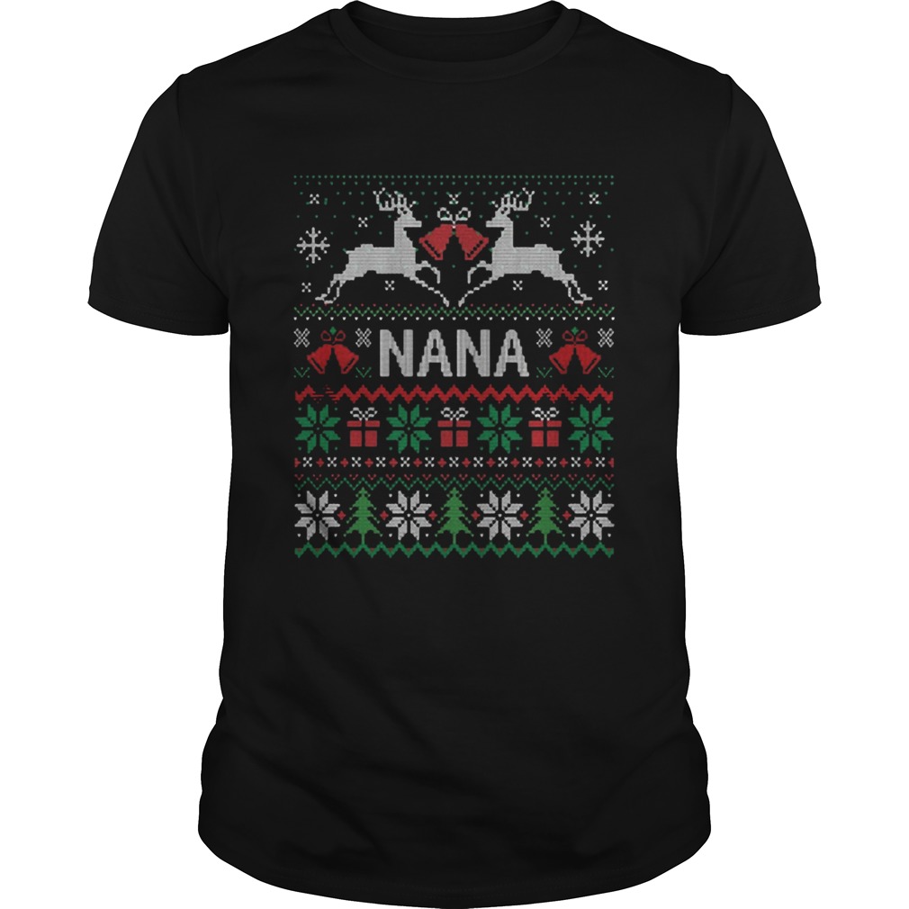 Nana Reindeer Ugly Merry Christmas Gift shirt