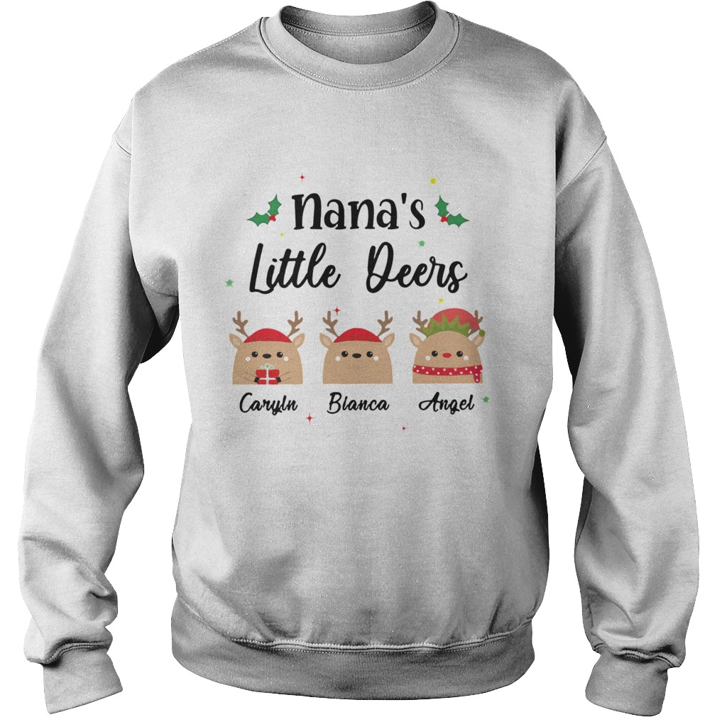 Nanas Little Deers Carlyn Bianca Angel Christmas Sweatshirt
