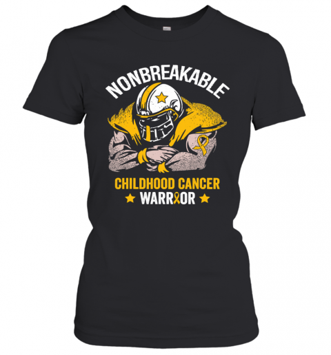 Nonbreakable Childhood Cancer Awareness Stars T-Shirt Classic Women's T-shirt
